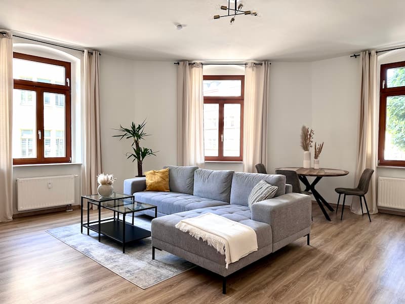 Ferienwohnung Chemnitz Wohnzimmer